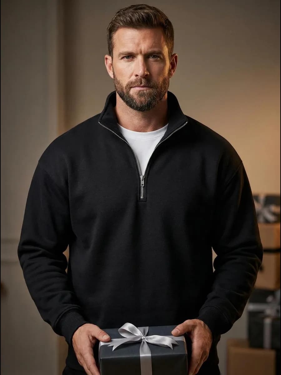 Полузамок на молнии Old Money Свитшот оверсайз кофта