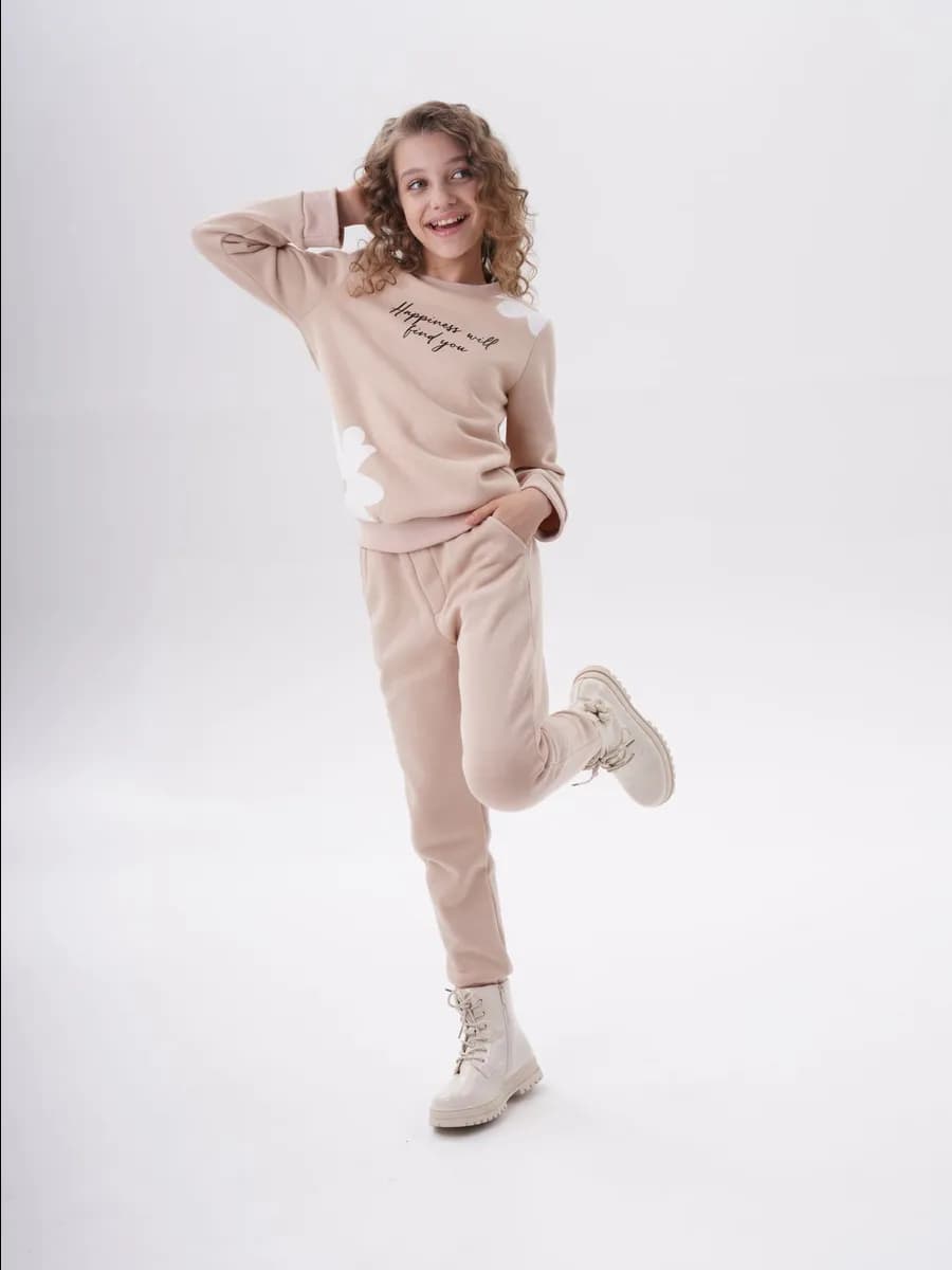 Спортивный костюм для девочки в школу с начесом