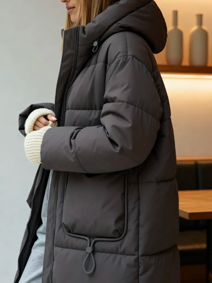 Куртка женская демисезонная длинная