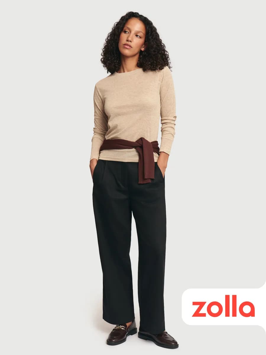 Женские брюки на резинке со стрелками