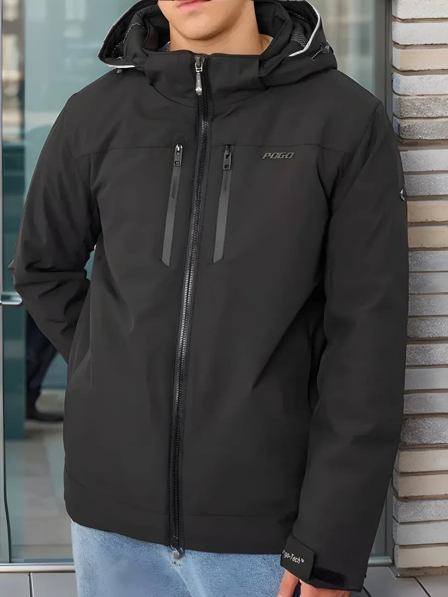 Куртка демисезонная с капюшоном короткая