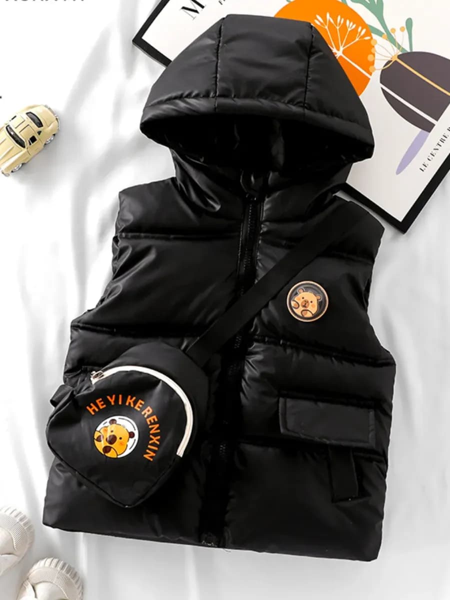 Жилетка утепленная безрукавка демисезонная светящаяся