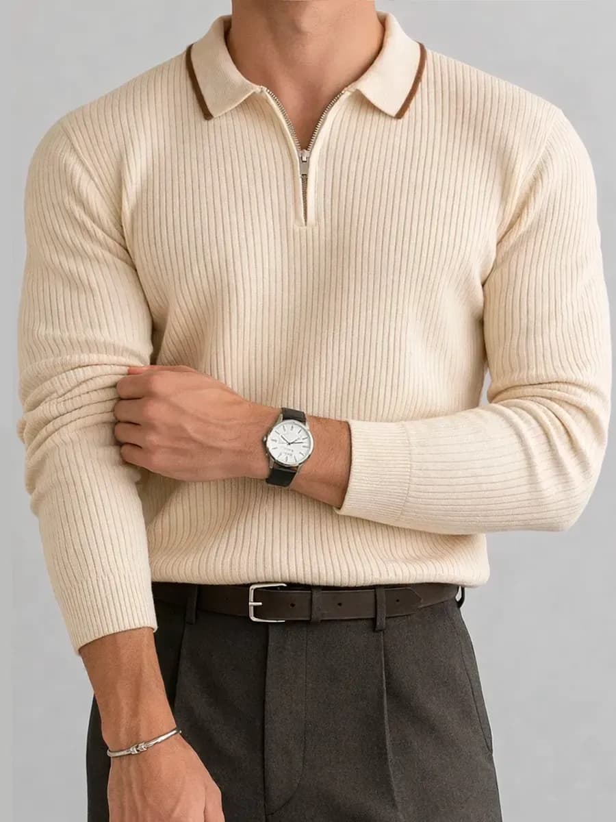 Джемпер на молнии с длинным рукавом