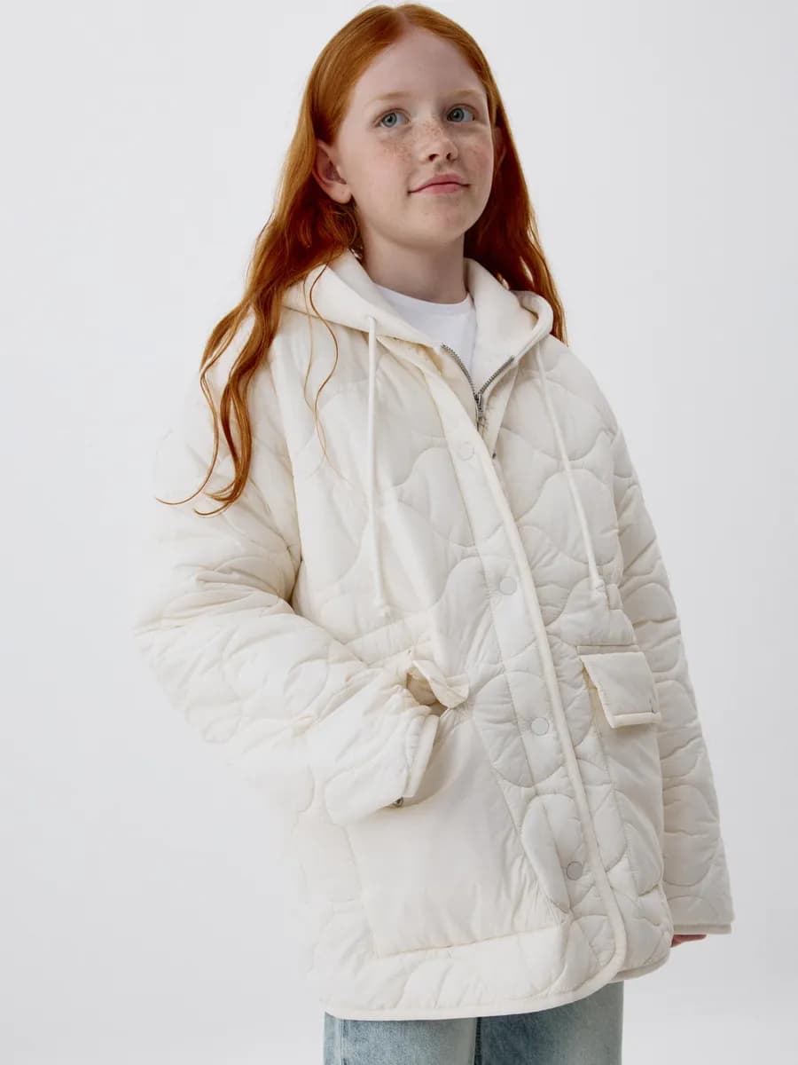 Куртка стеганая оверсайз базовая демисезонная