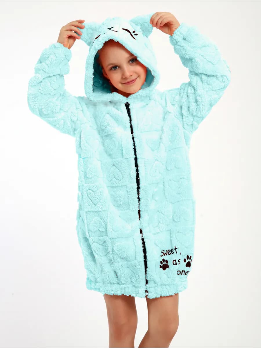 Халат теплый махровый банный детский для подростка