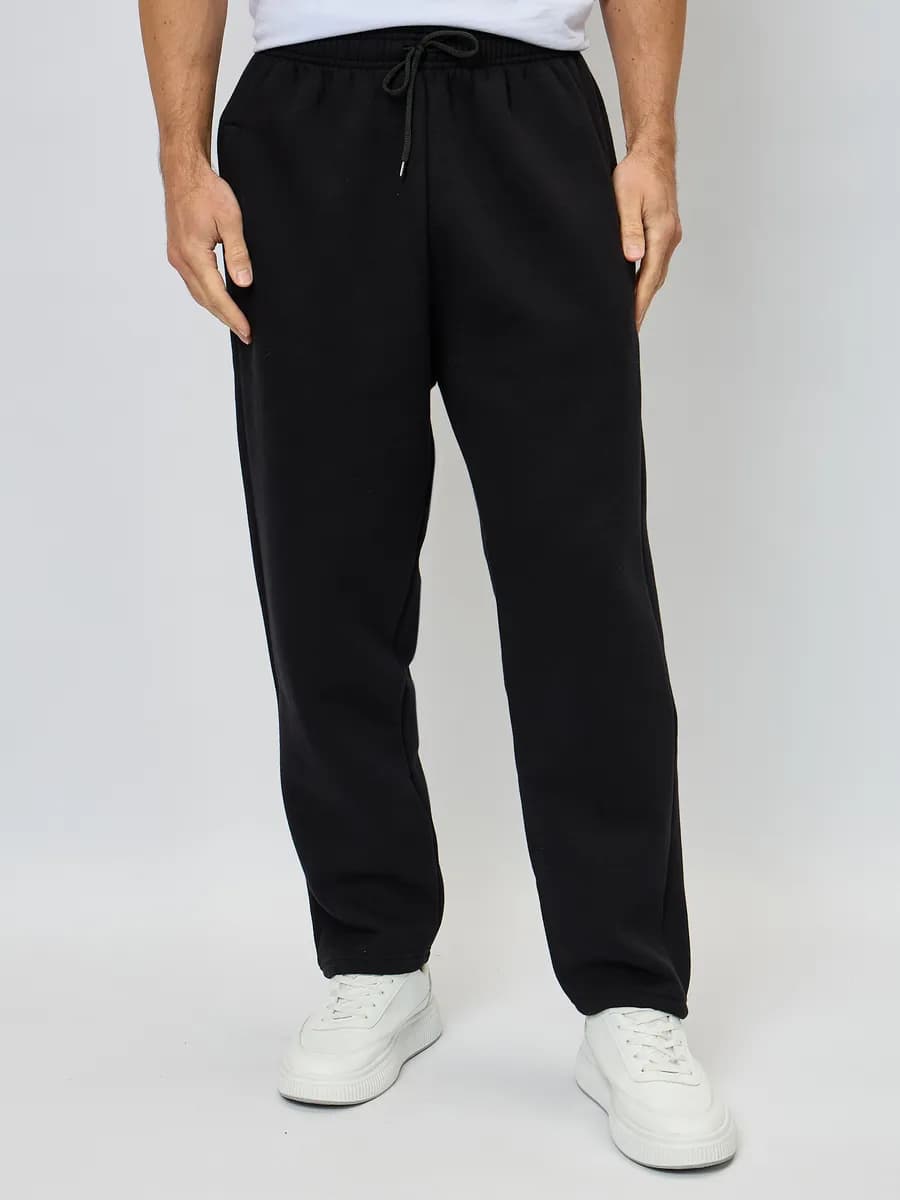 Спортивные штаны прямые с начесом