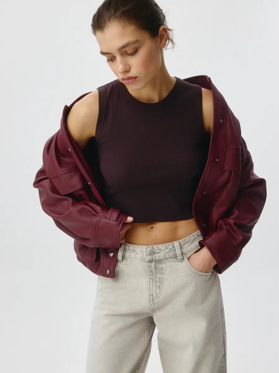 Топ базовый однотонный под пиджак