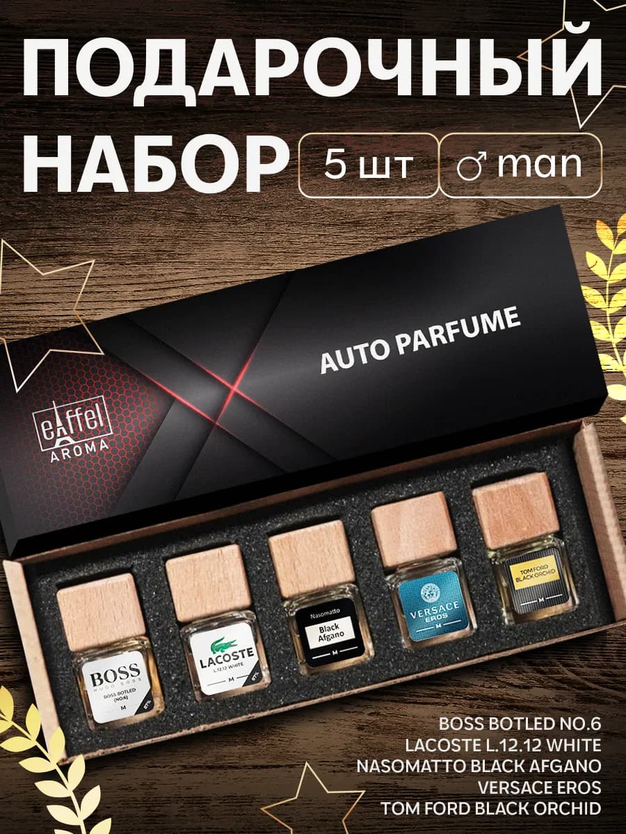 Подарочный набор ароматизаторов в машину автопарфюм
