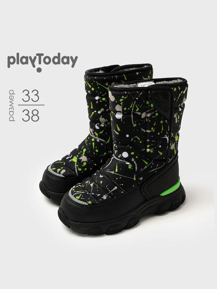 Сапоги зимние мембранные на липучках