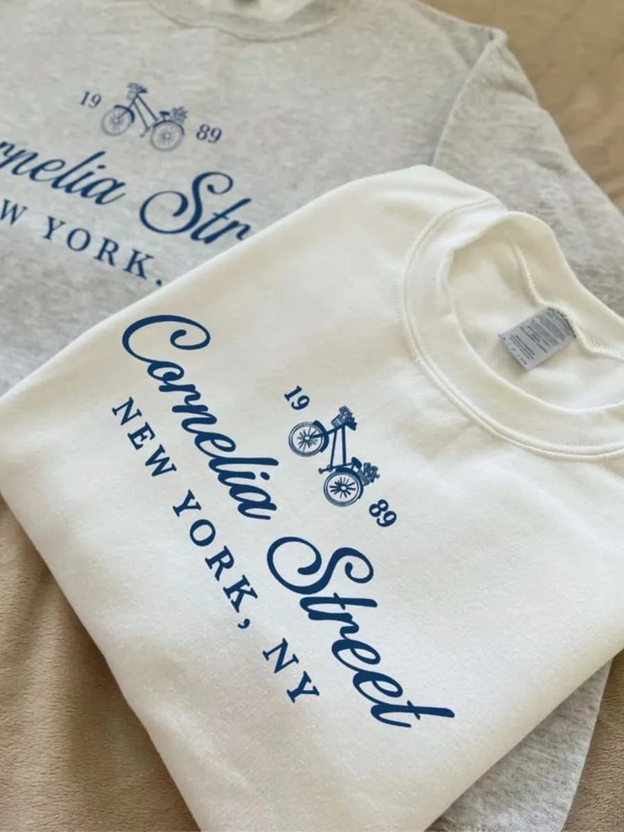 Свитшот оверсайз без начеса с принтом y2k