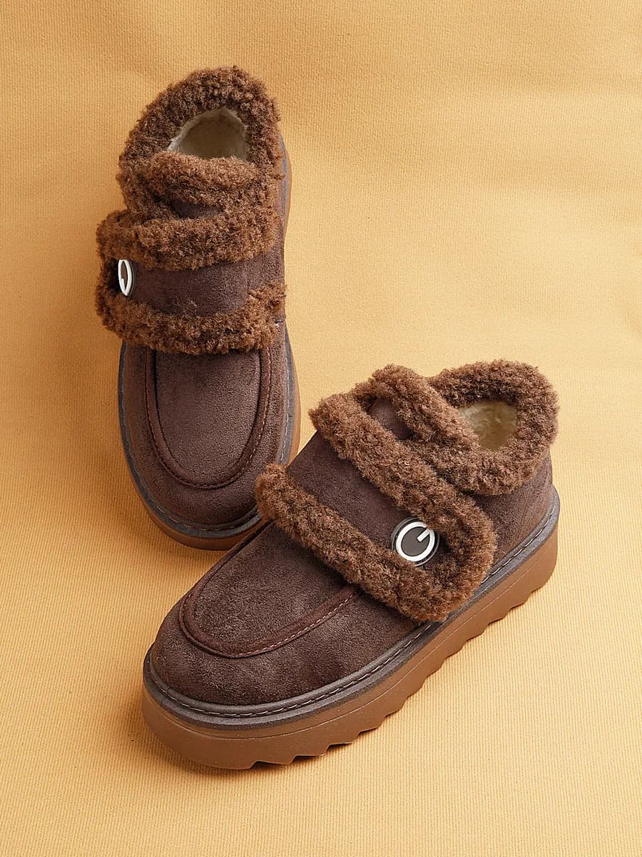 Угги из замши ботинки с мехом