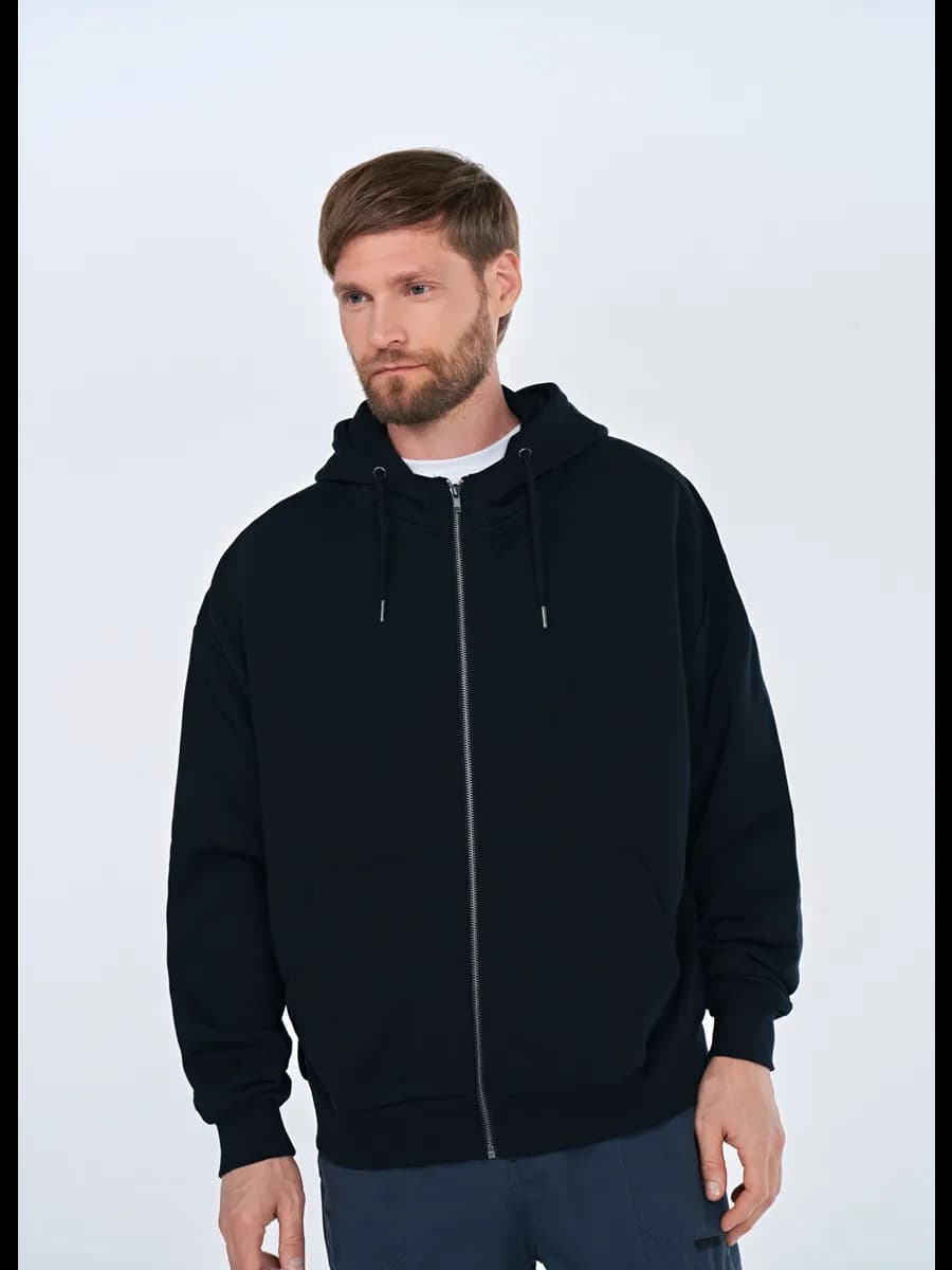 Толстовка черная из футера