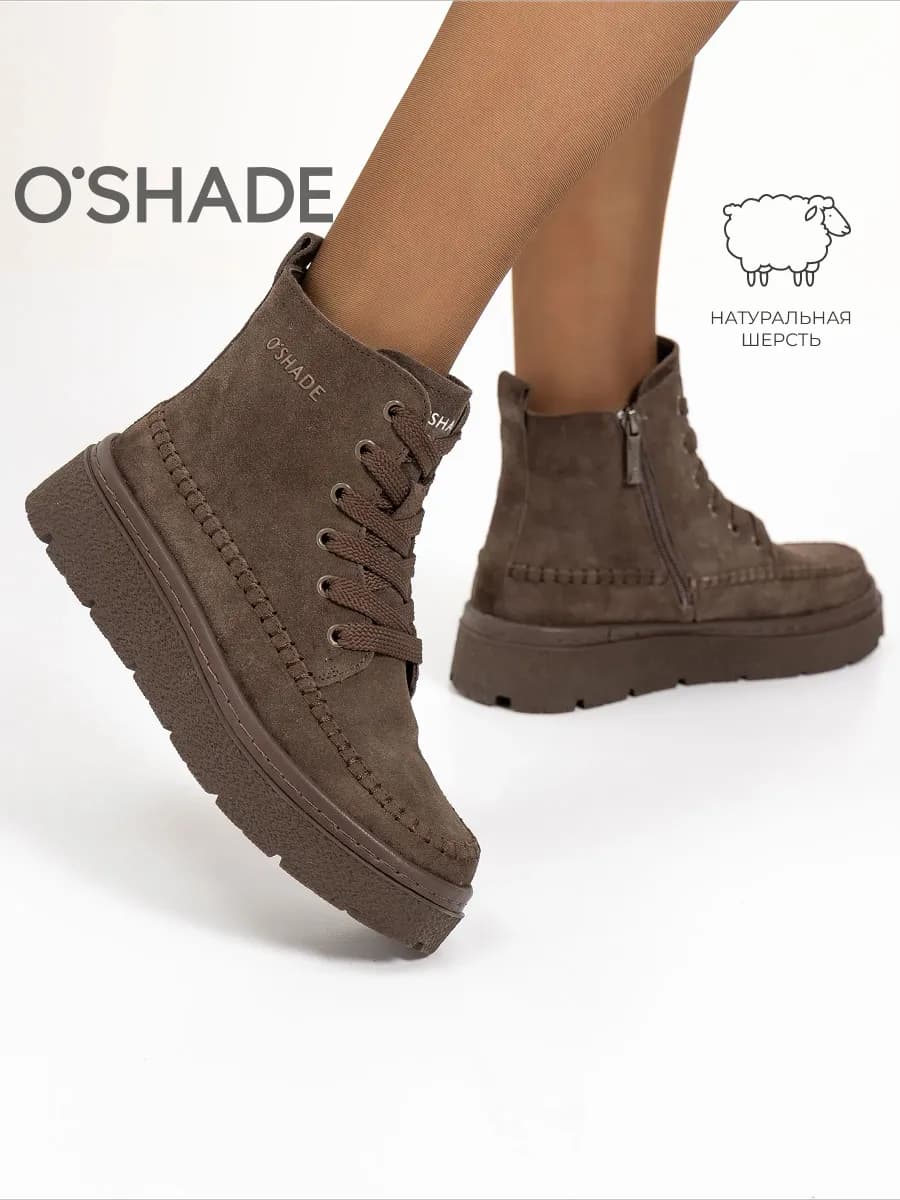 Ботинки женские зимние коричневые