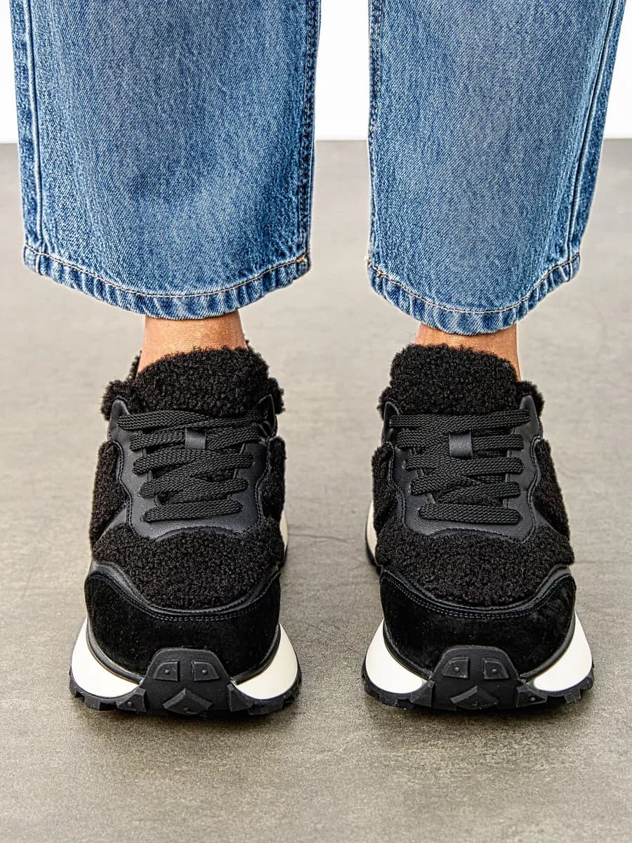 Кроссовки зимние натуральная кожа