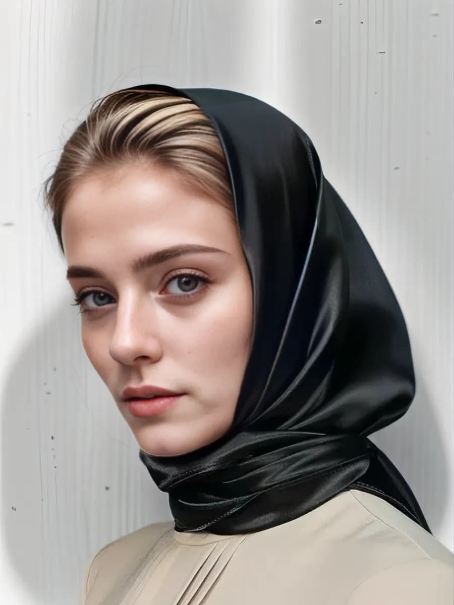 Платок траурный косынка для похорон 70х70 см