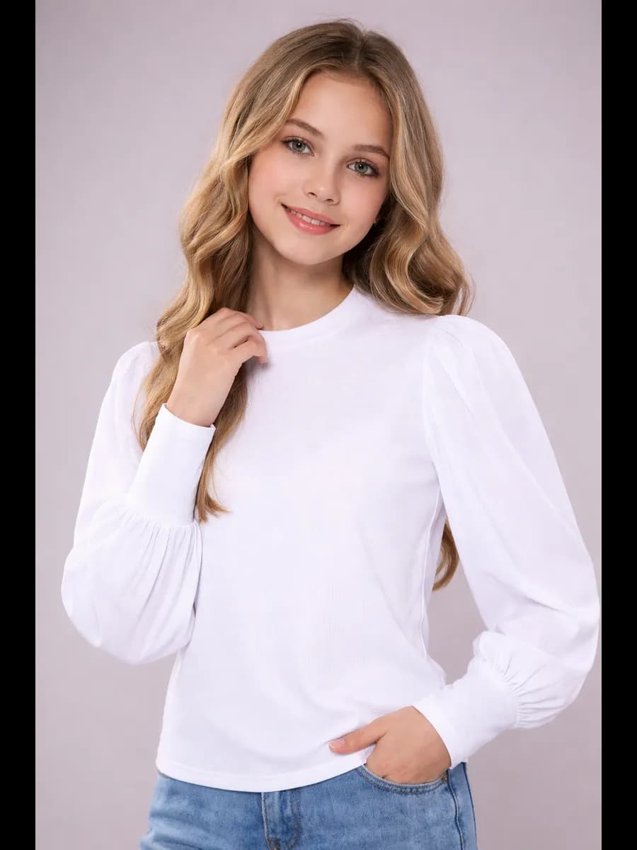 Блузка школьная белая для девочки