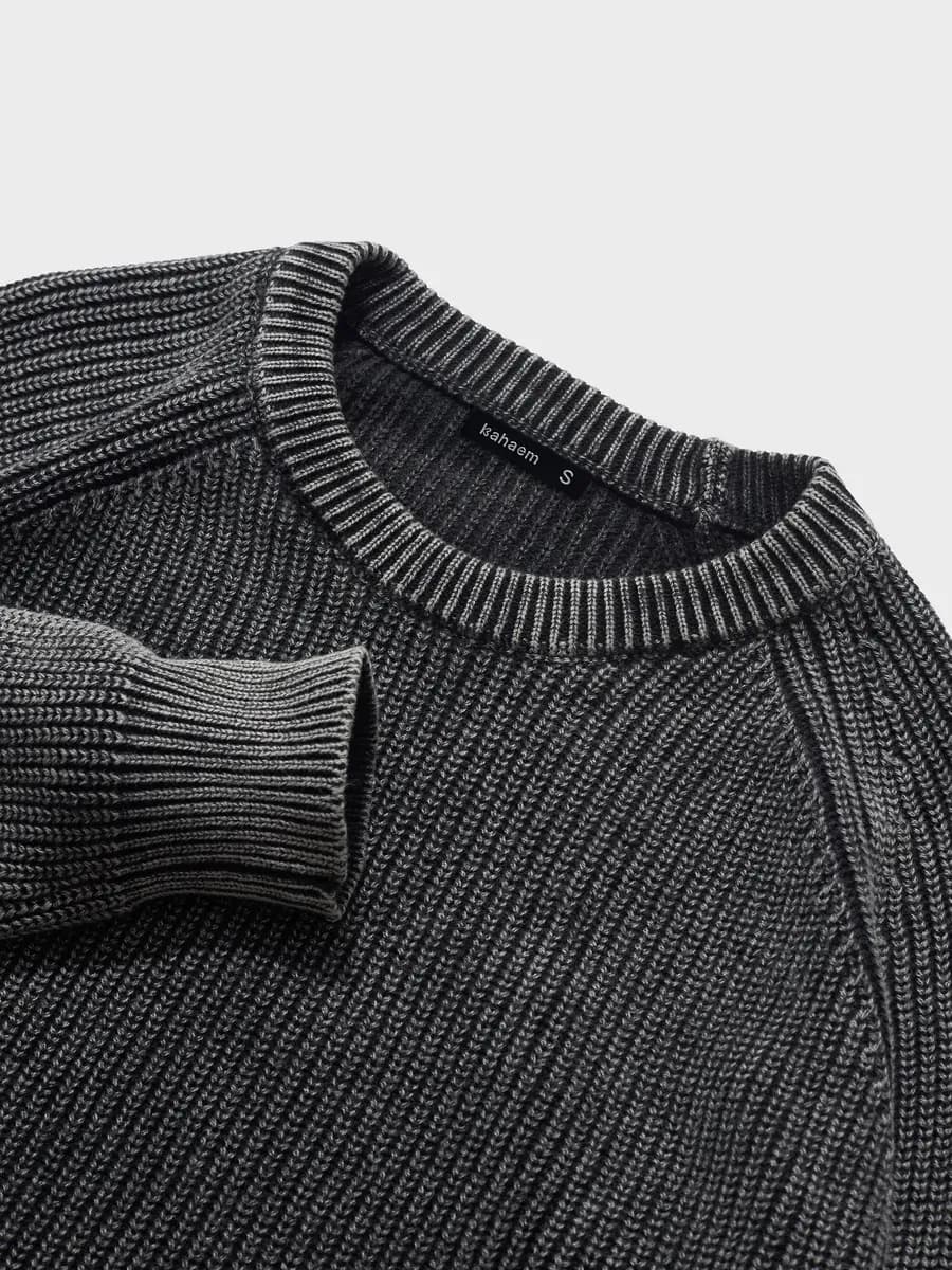 Свитер оверсайз теплый вязаный