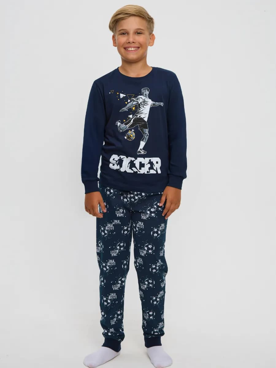 Пижама для подростка футбол, домашний костюм