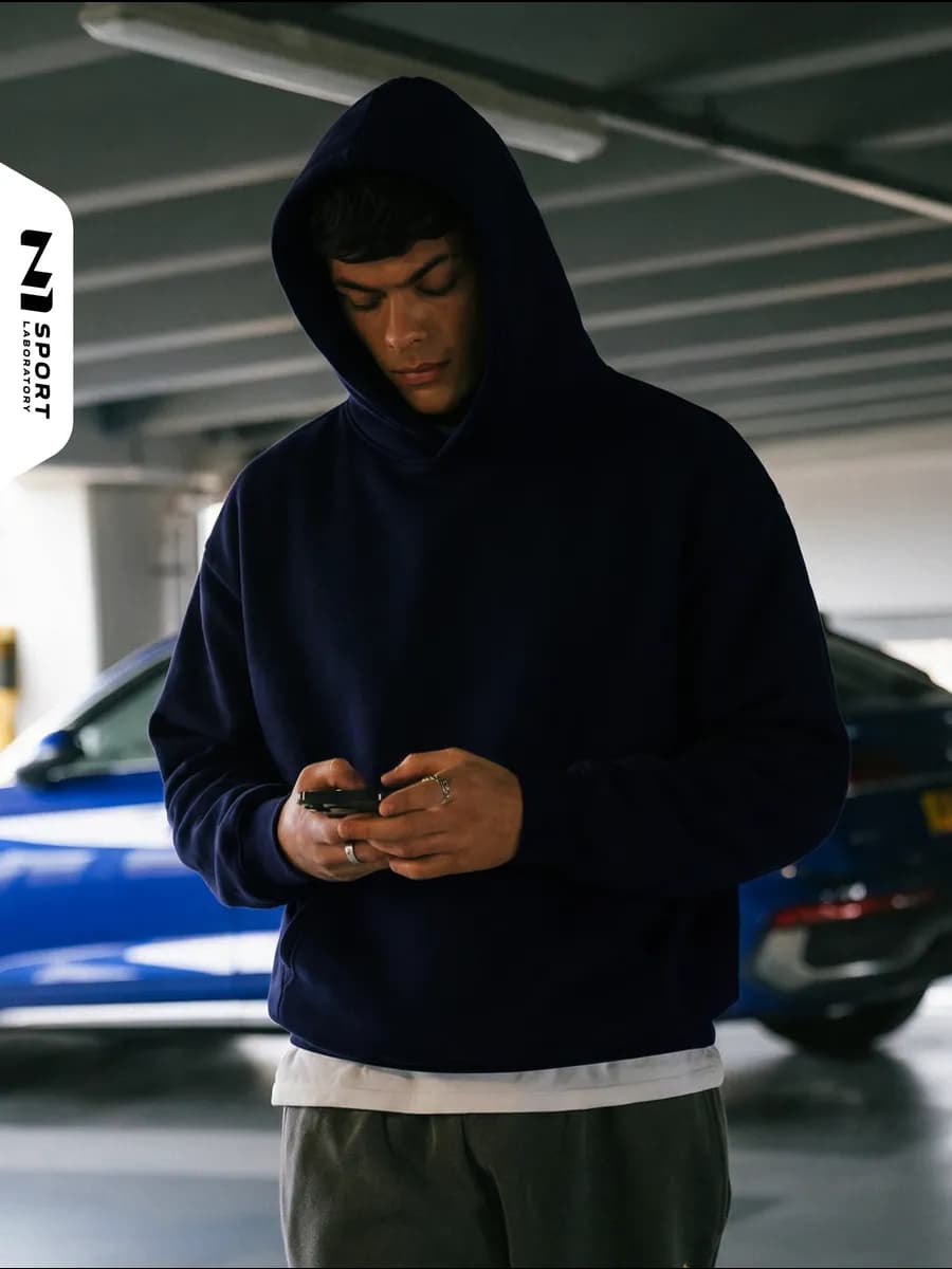 Оверсайз худи с капюшоном и начесом