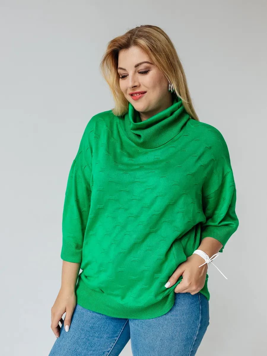 Оверсайз джемпер больших размеров