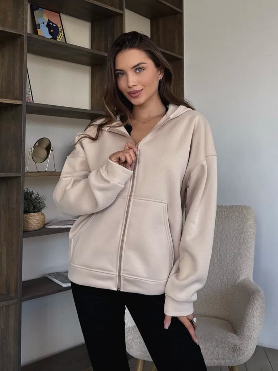 Худи кофта с капюшоном зипка на молнии
