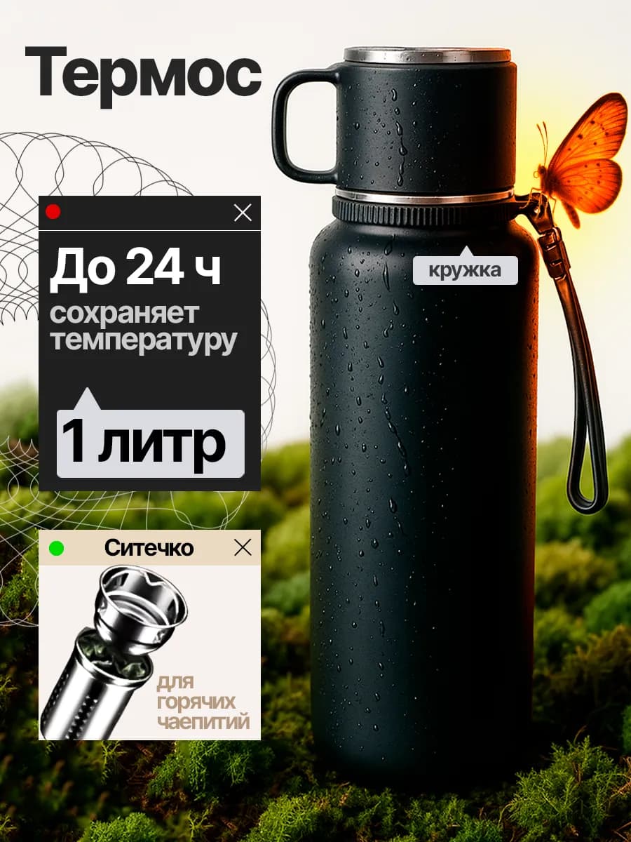 Термос для чая 1 литр