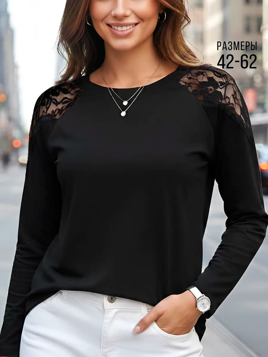 Лонгслив хлопковый оверсайз кофта