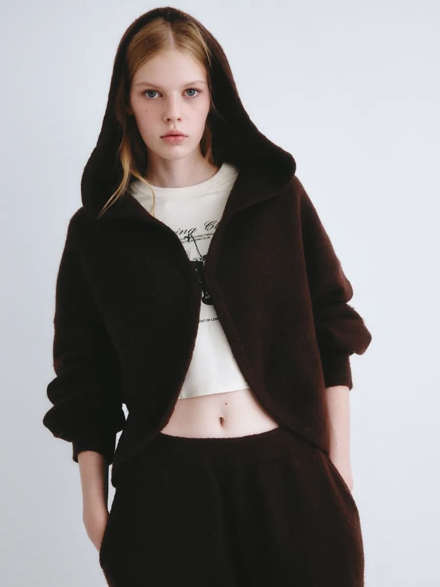 Болеро оверсайз с капюшоном из линейки Young