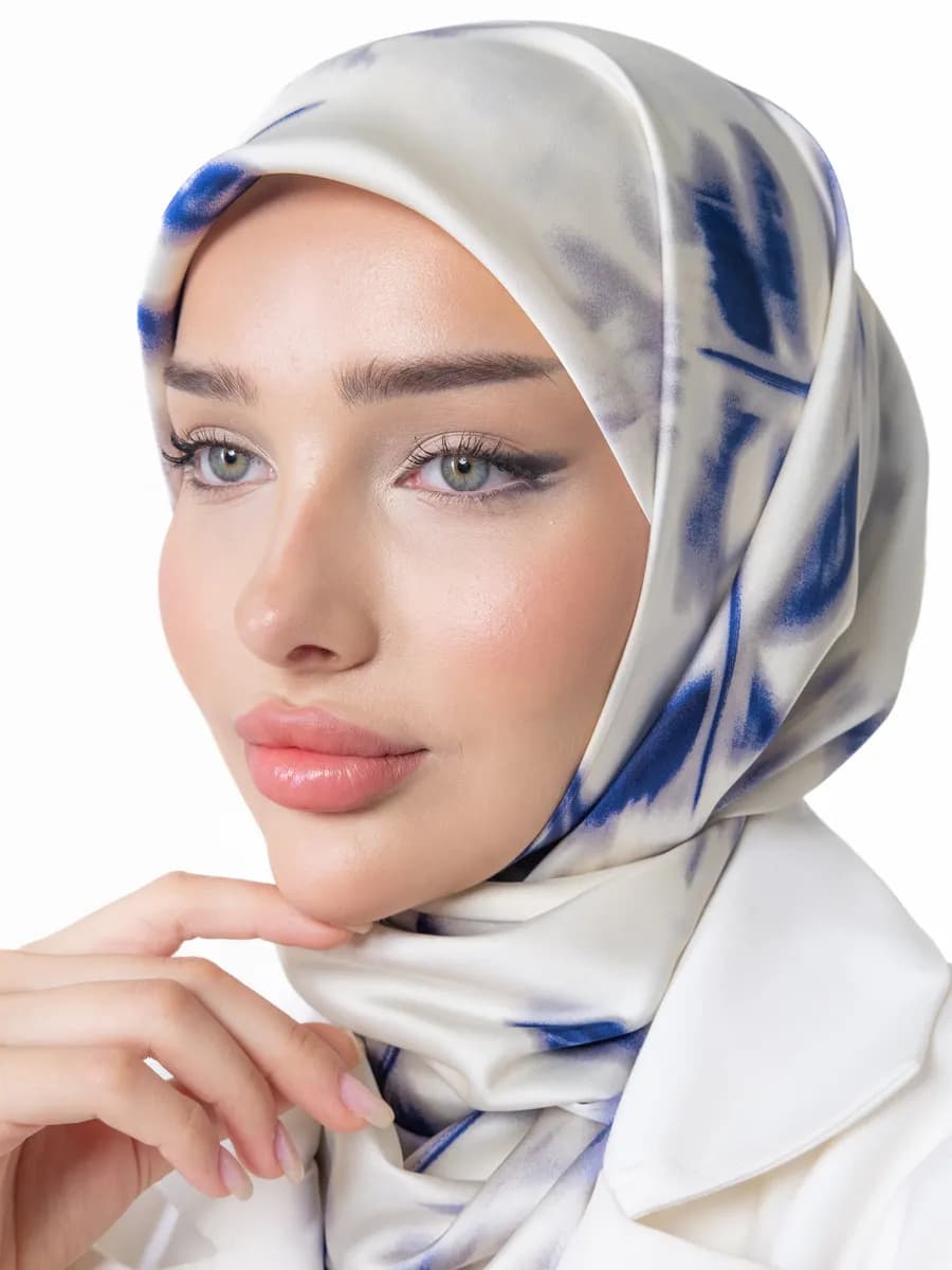 Платок шелковый на голову мусульманский