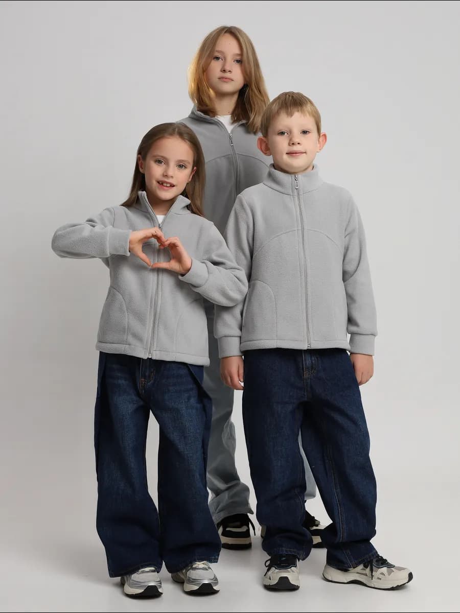 Кофта флисовая детская на молнии