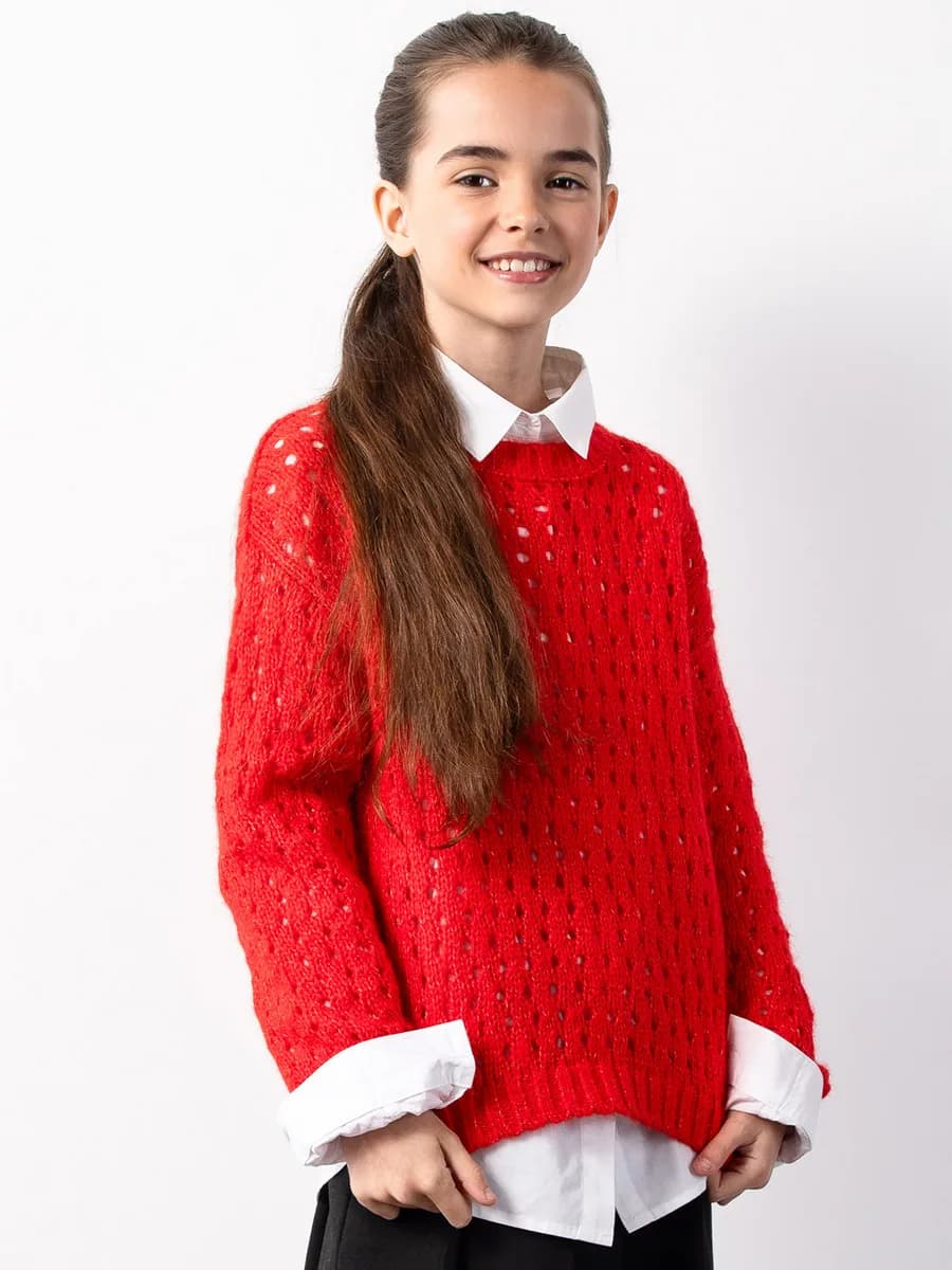 Джемпер вязаный оверсайз