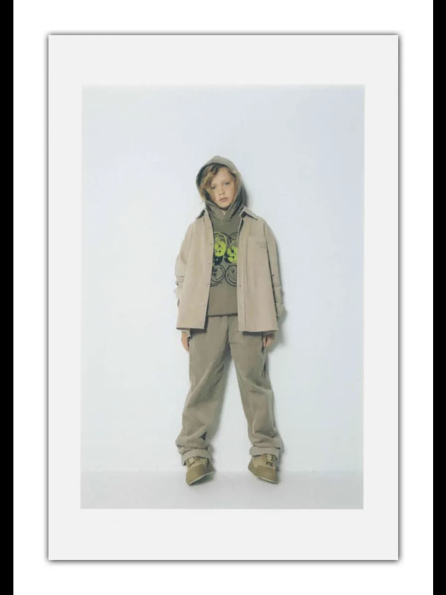 Брюки широкие вельветовые