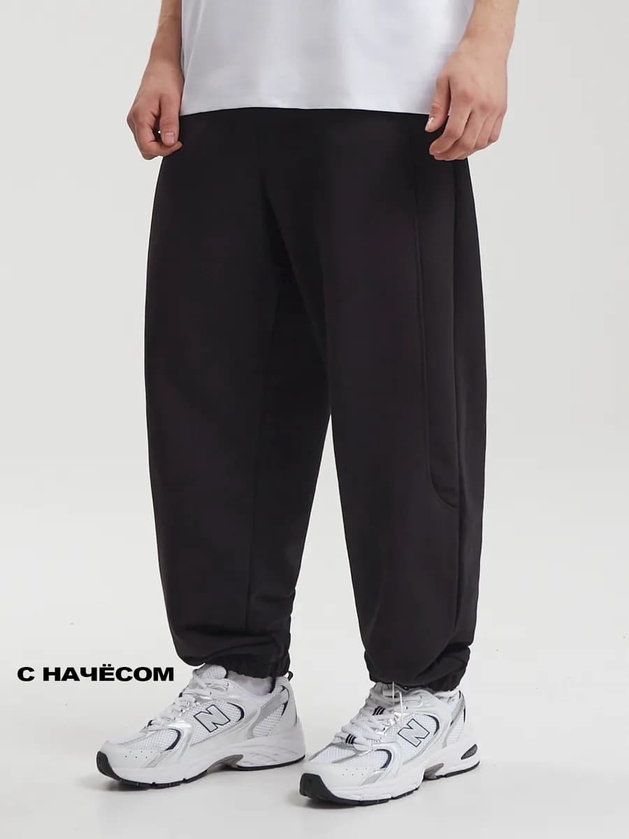 Оверсайз спортивные штаны y2k с начесом