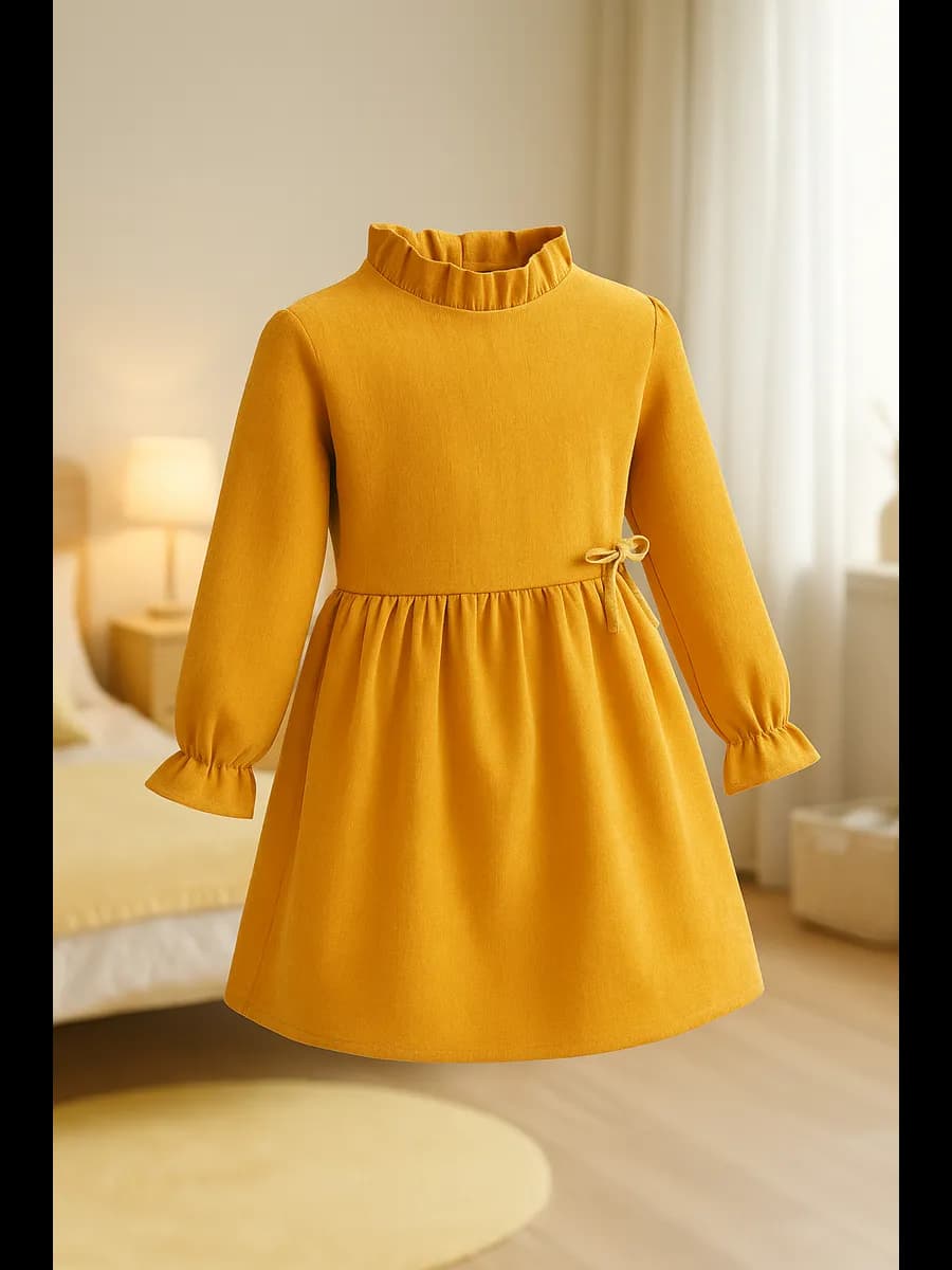 Платье нарядное вельветовое в садик