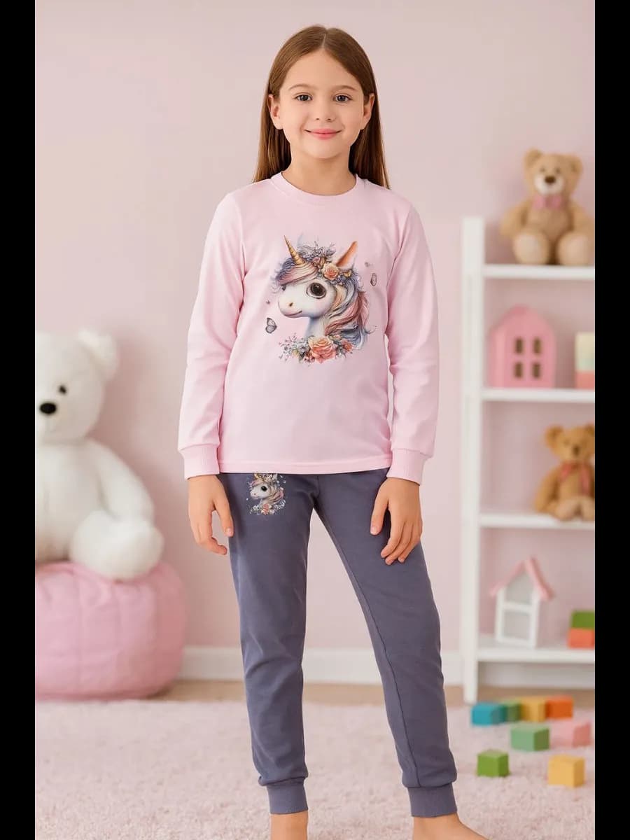 Пижама для девочки теплая