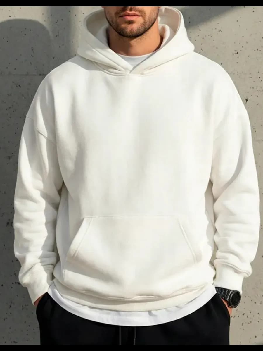 Худи оверсайз с капюшоном и начесом