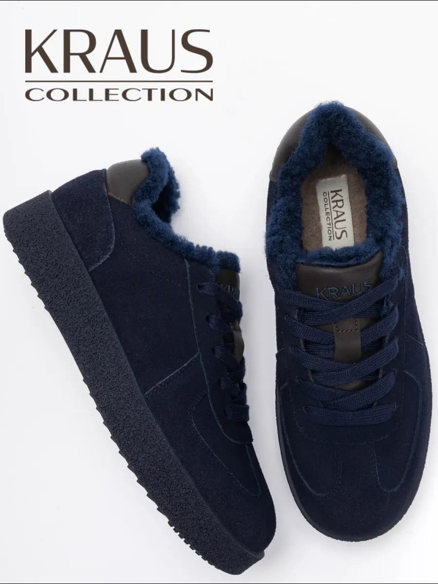 Кеды женские зимние замшевые