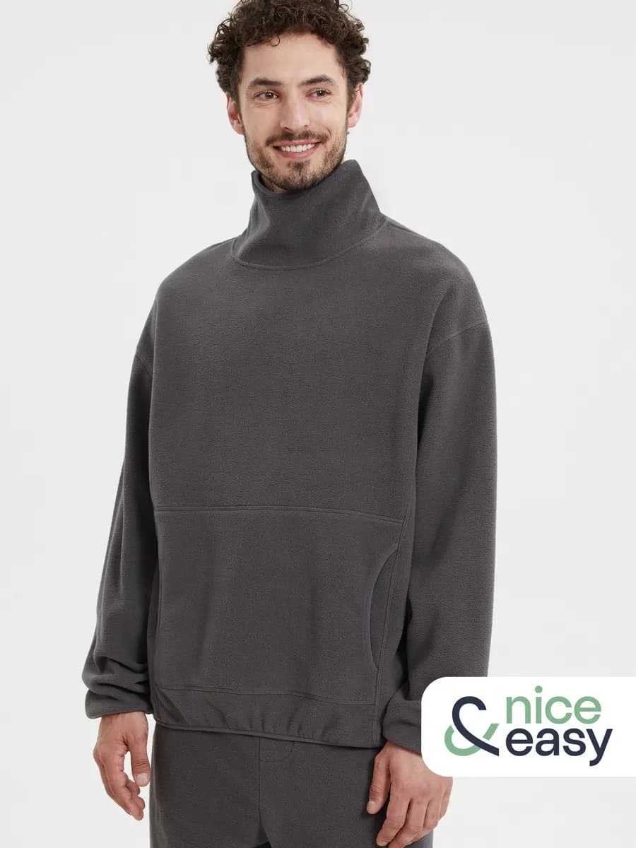 Мужской худи из флиса с капюшоном