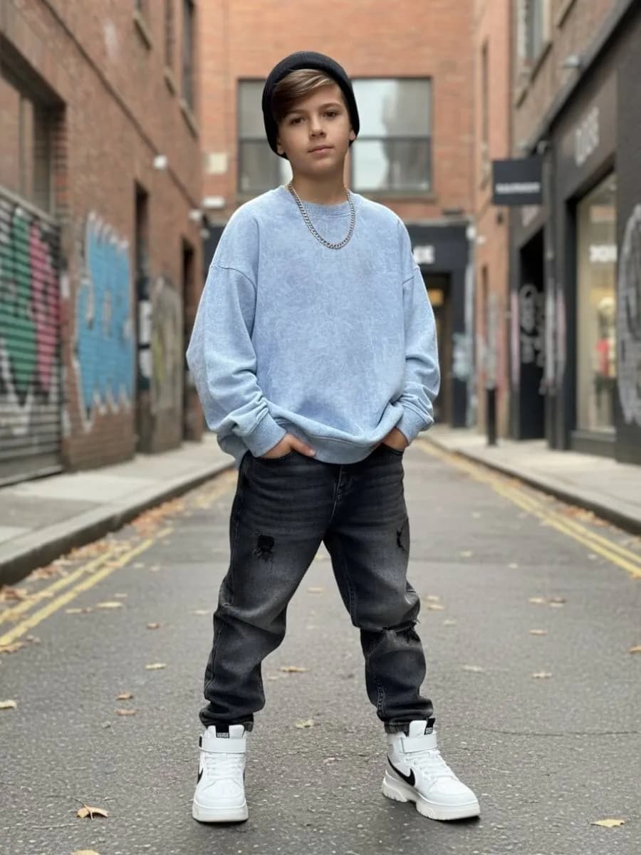 Свитшот варенка для мальчика подростковый оверсайз для школы