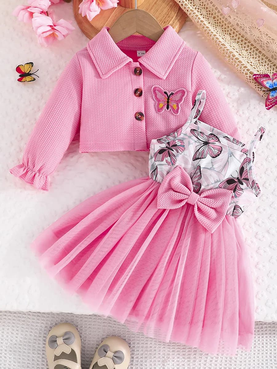 Комплект для девочки платье сарафан и рубашка