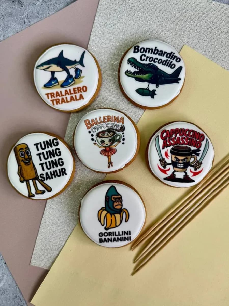 Пряники Брейнрот Итальянские мемы Капучино Балерина