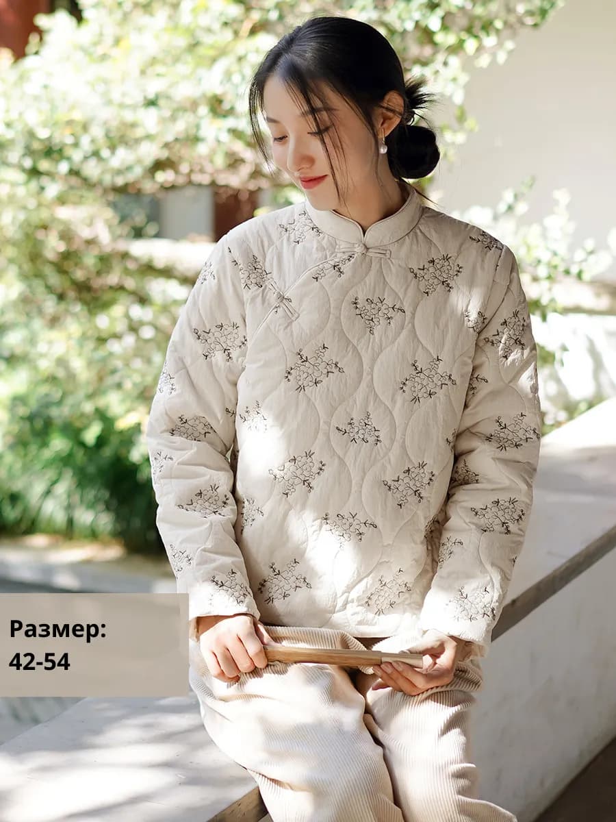 Куртка фуфайка укороченная кимоно бохо рост до 166