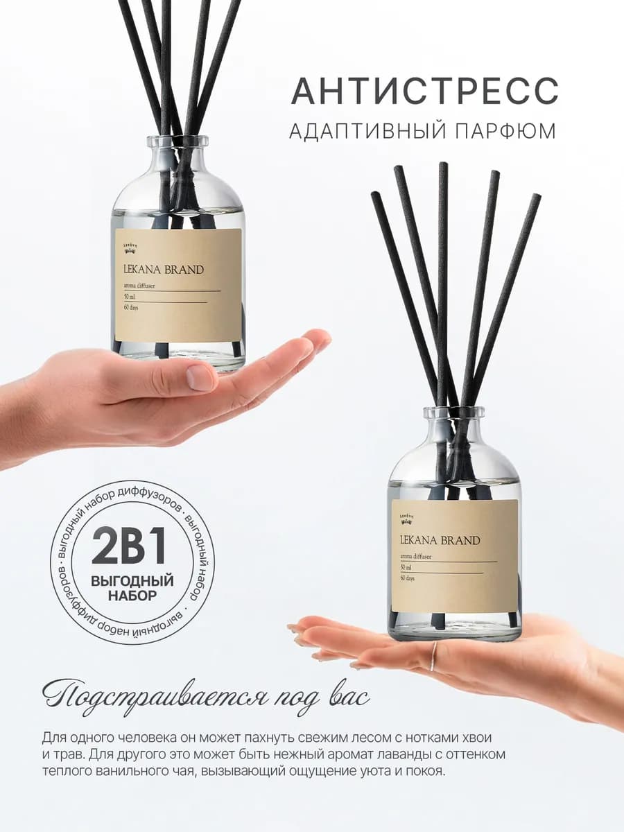 Диффузор для дома с палочками набор, 2 шт