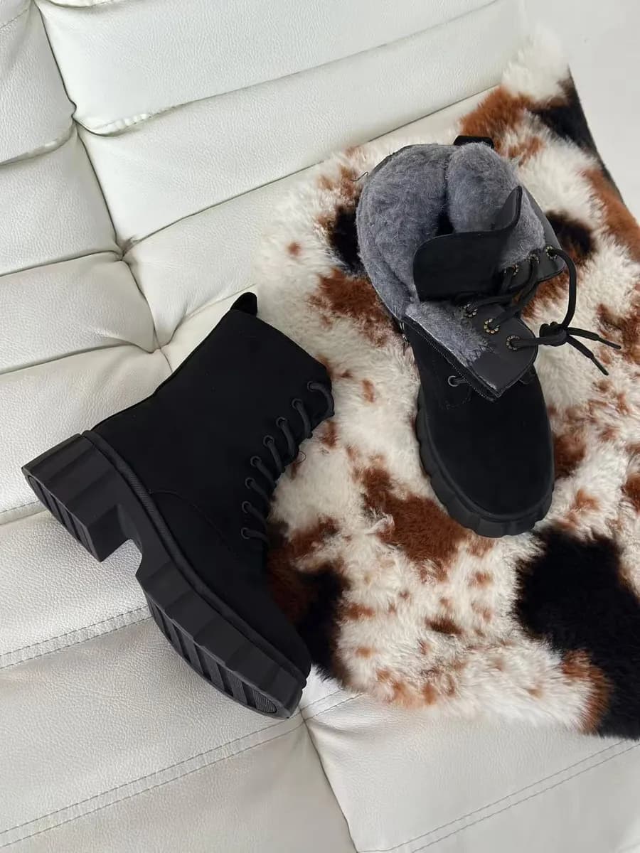 Ботинки женские зимние на платформе