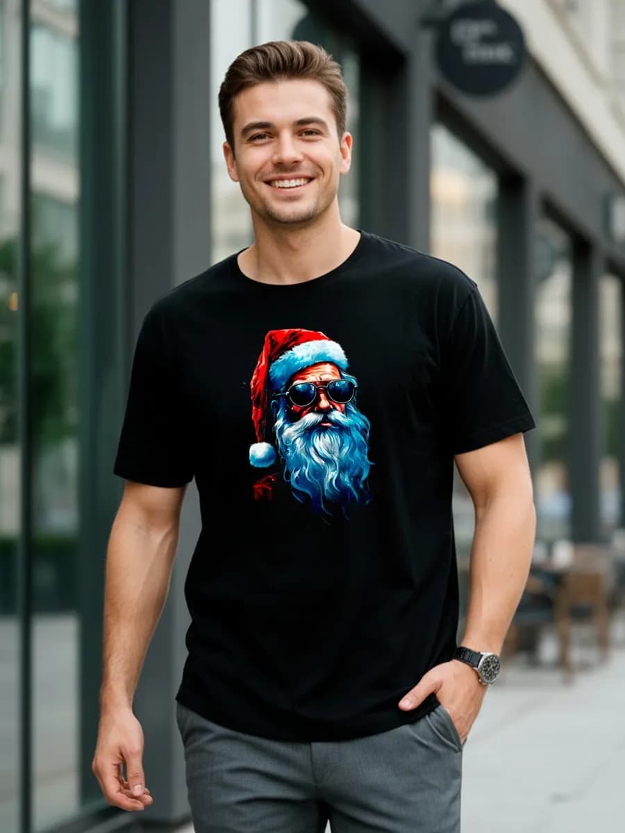 футболка новогодняя Дед Мороз