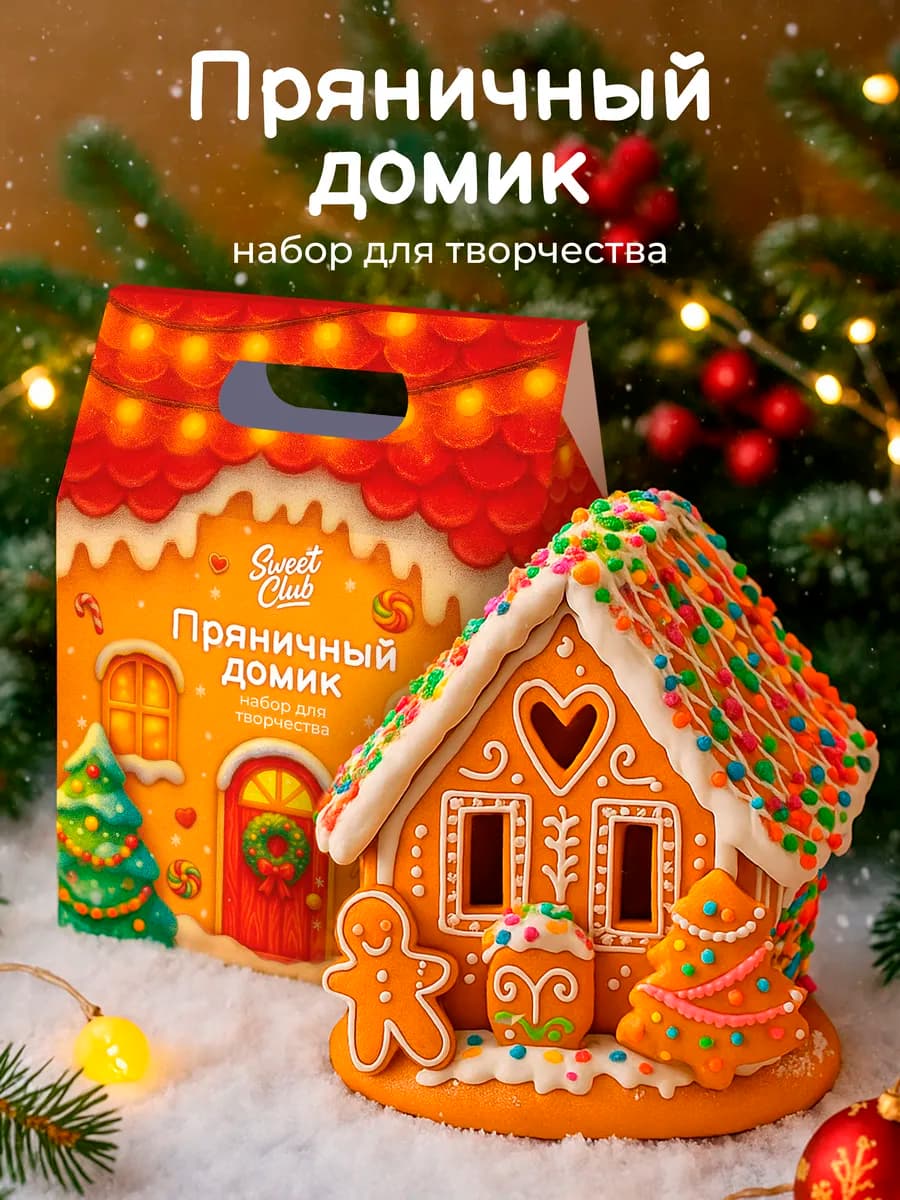 Новогодний пряничный домик