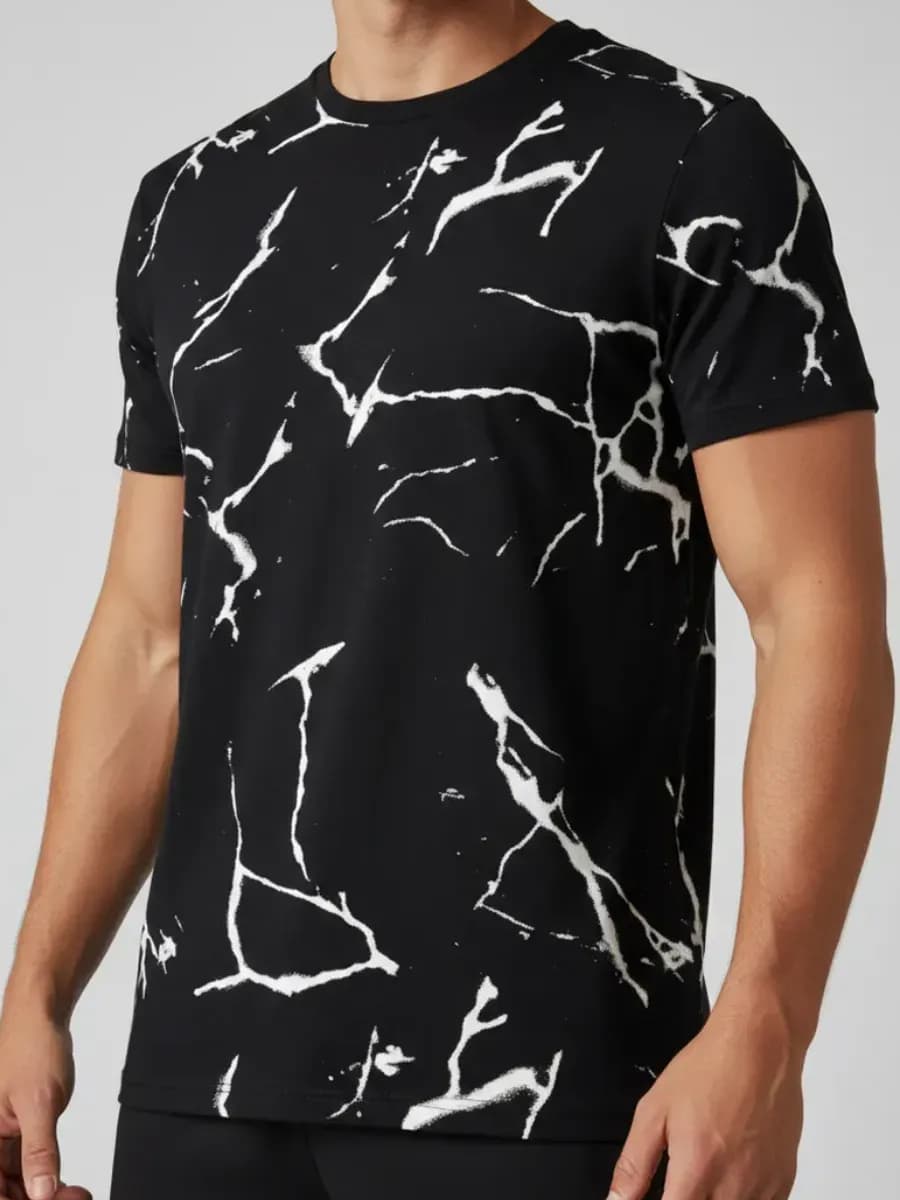 Футболка базовая хлопок с принтом