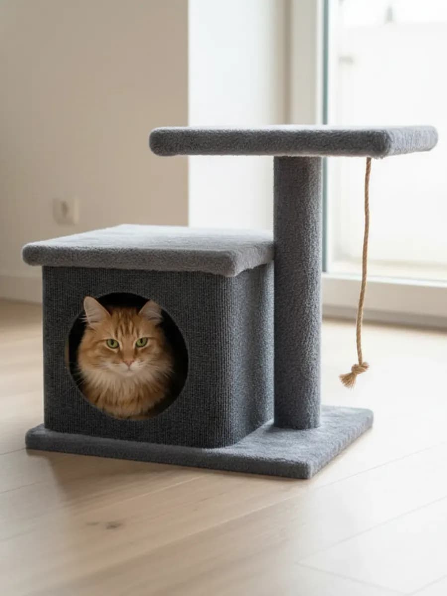 Домик с когтеточкой