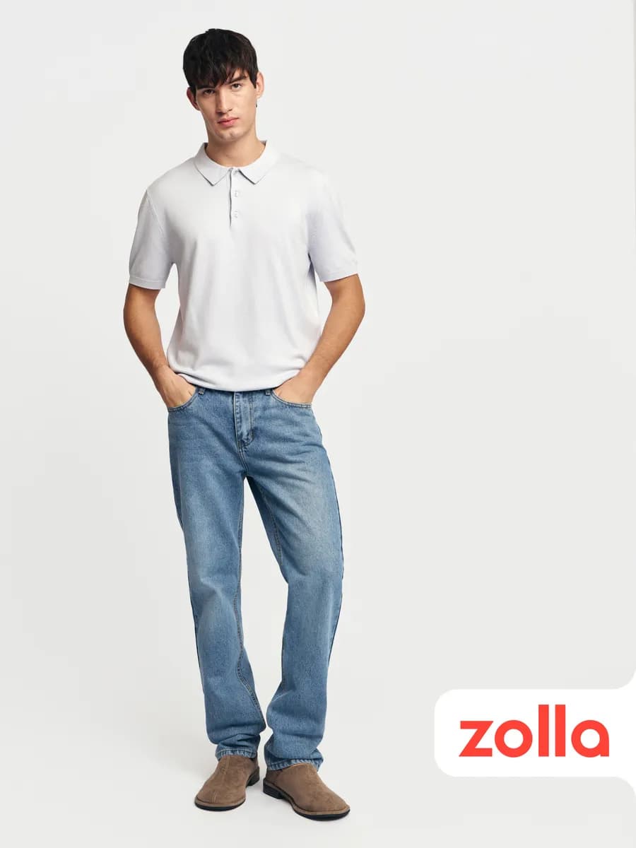 Мужские прямые джинсы фасона Regular