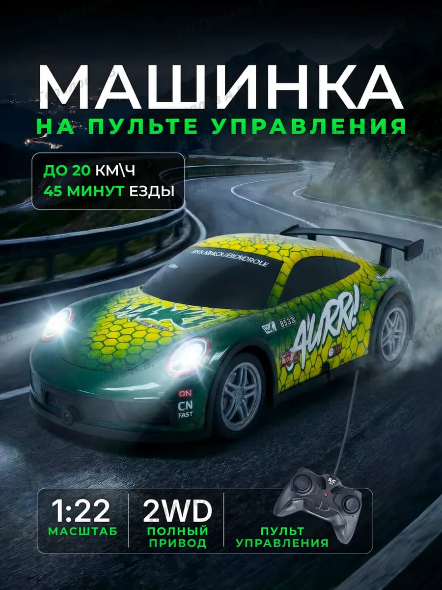 Машинка на пульте управления Porshe 911